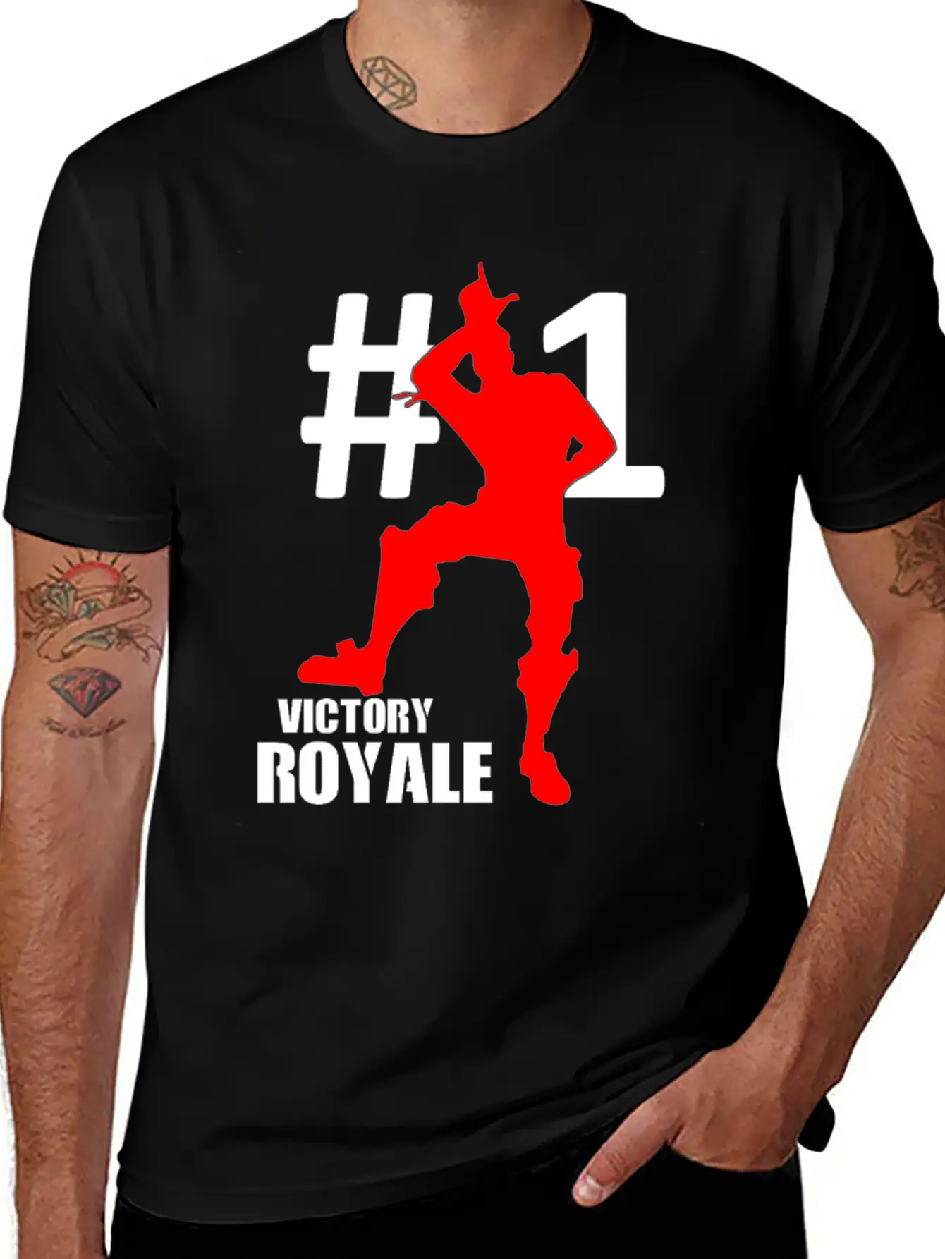 Victory Royale Battle Gaming Unisex Short Sleeve Soft Cotton T-Shirt – Casual Everyday Wear