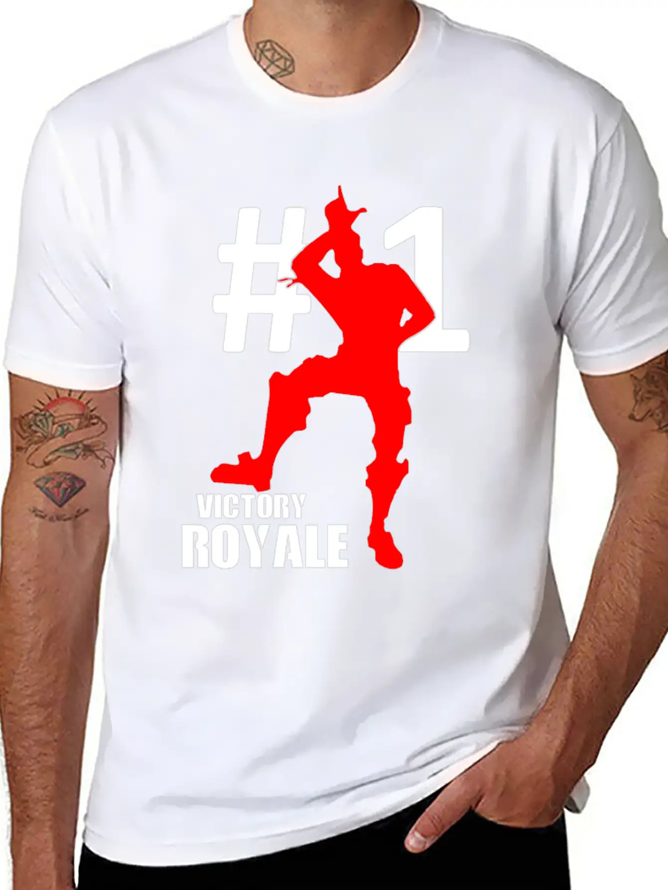 Victory Royale Battle Gaming Unisex Short Sleeve Soft Cotton T-Shirt – Casual Everyday Wear