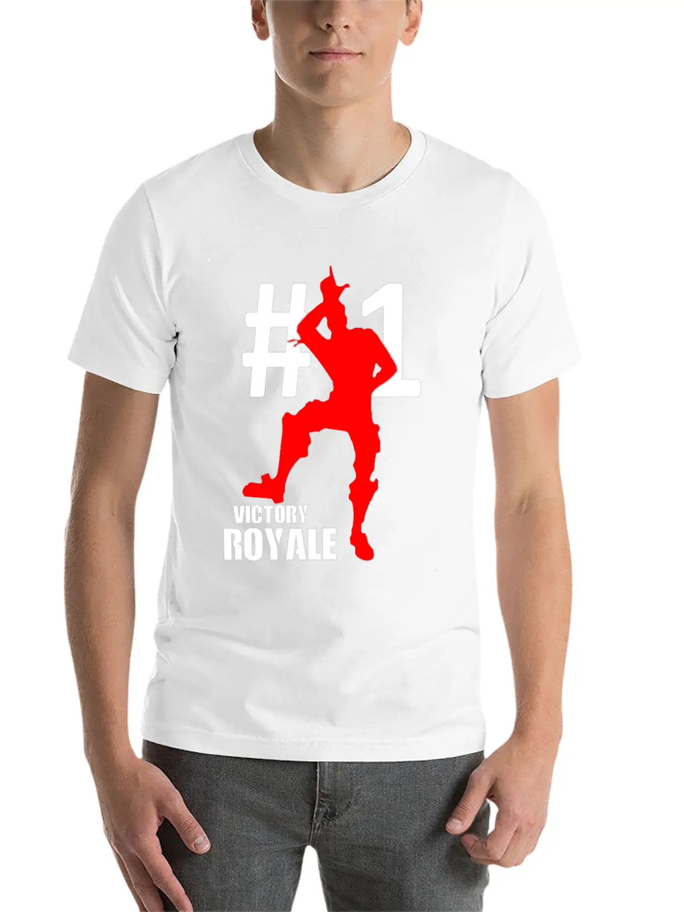Victory Royale Battle Gaming Unisex Short Sleeve Soft Cotton T-Shirt – Casual Everyday Wear