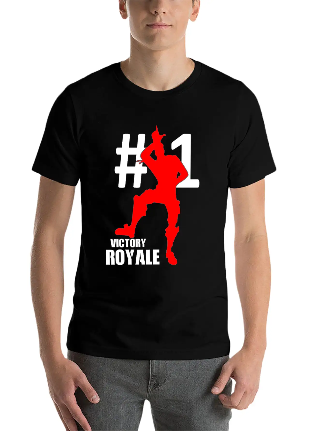 Victory Royale Battle Gaming Unisex Short Sleeve Soft Cotton T-Shirt – Casual Everyday Wear