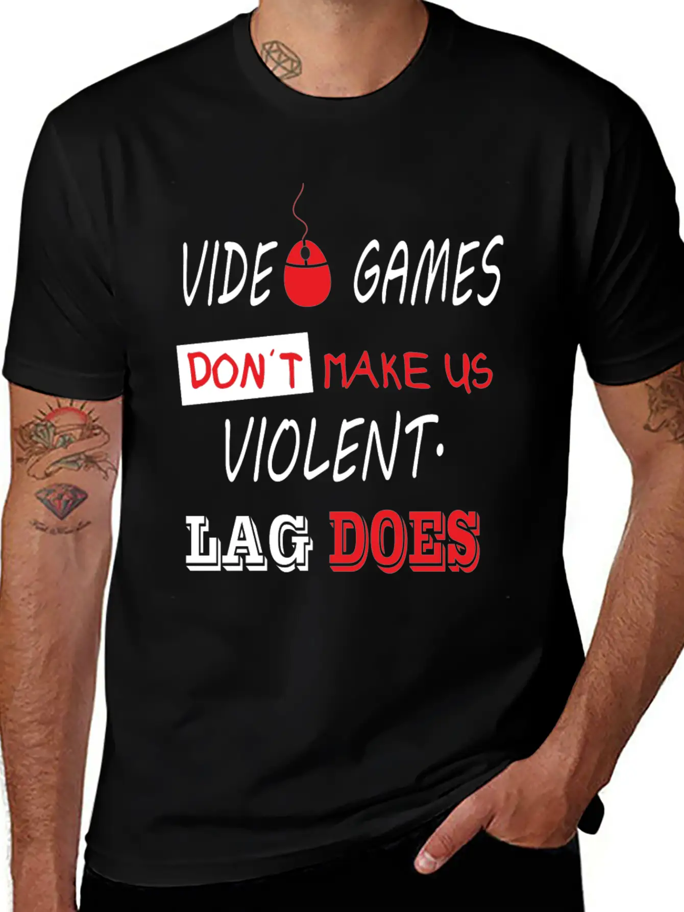 Video Games Lag Breathable Soft Cotton T-Shirt – Timeless Casual Look