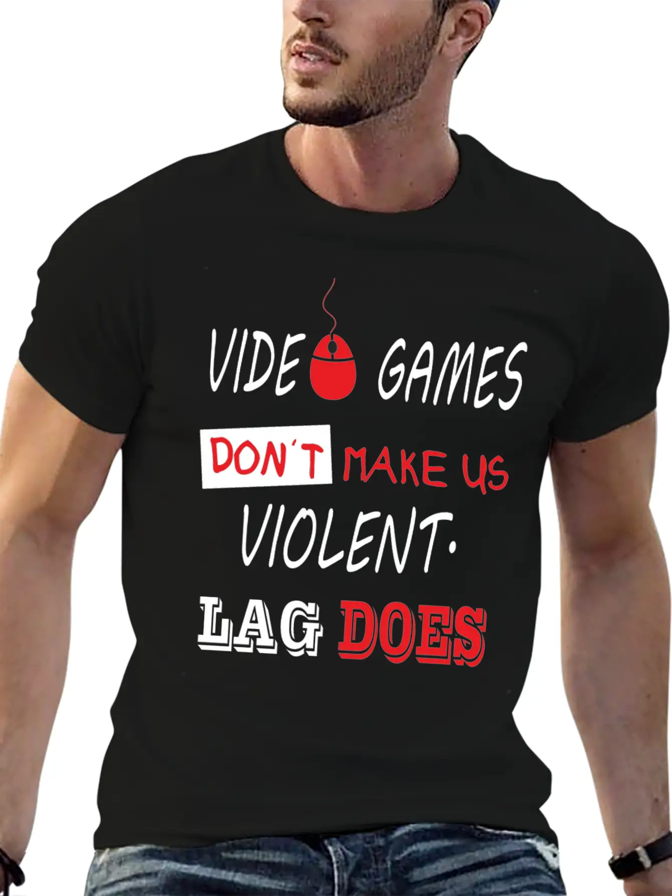 Video Games Lag Breathable Soft Cotton T-Shirt – Timeless Casual Look