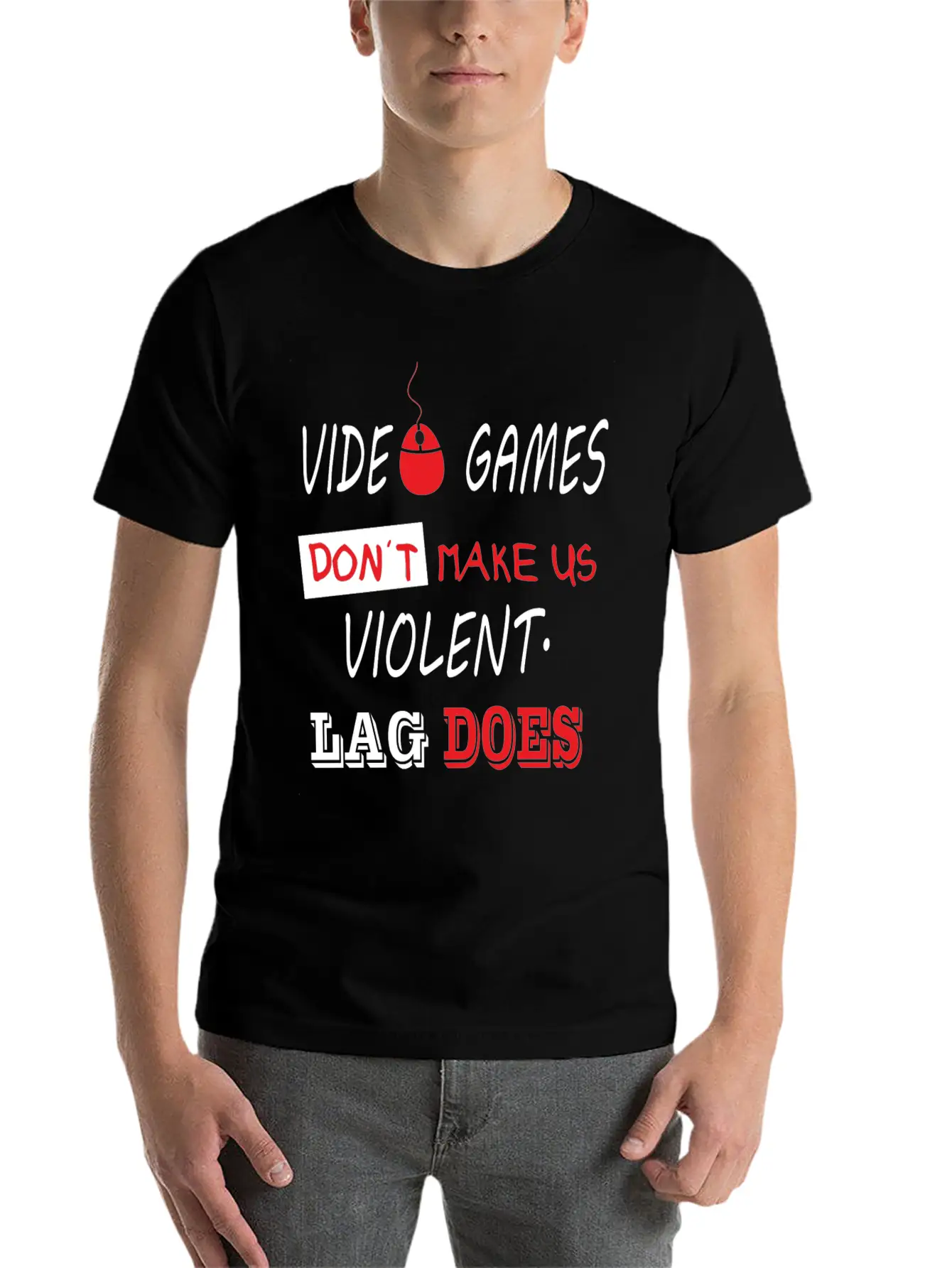 Video Games Lag Breathable Soft Cotton T-Shirt – Timeless Casual Look
