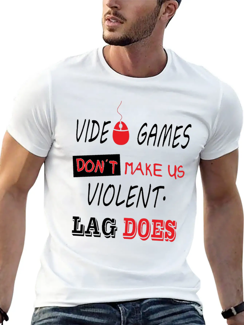 Video Games Lag Breathable Soft Cotton T-Shirt – Timeless Casual Look