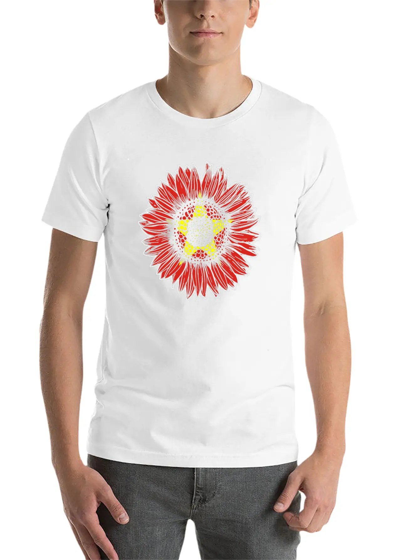 Vietnam Flag Sunflower Casual Graphic T-Shirt – Simple And Comfortable Daily Wear