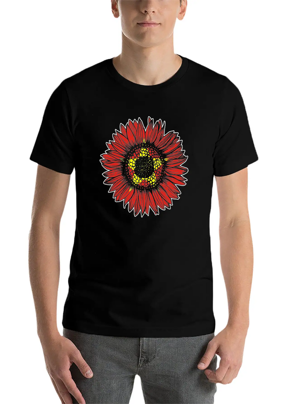 Vietnam Flag Sunflower Casual Graphic T-Shirt – Simple And Comfortable Daily Wear