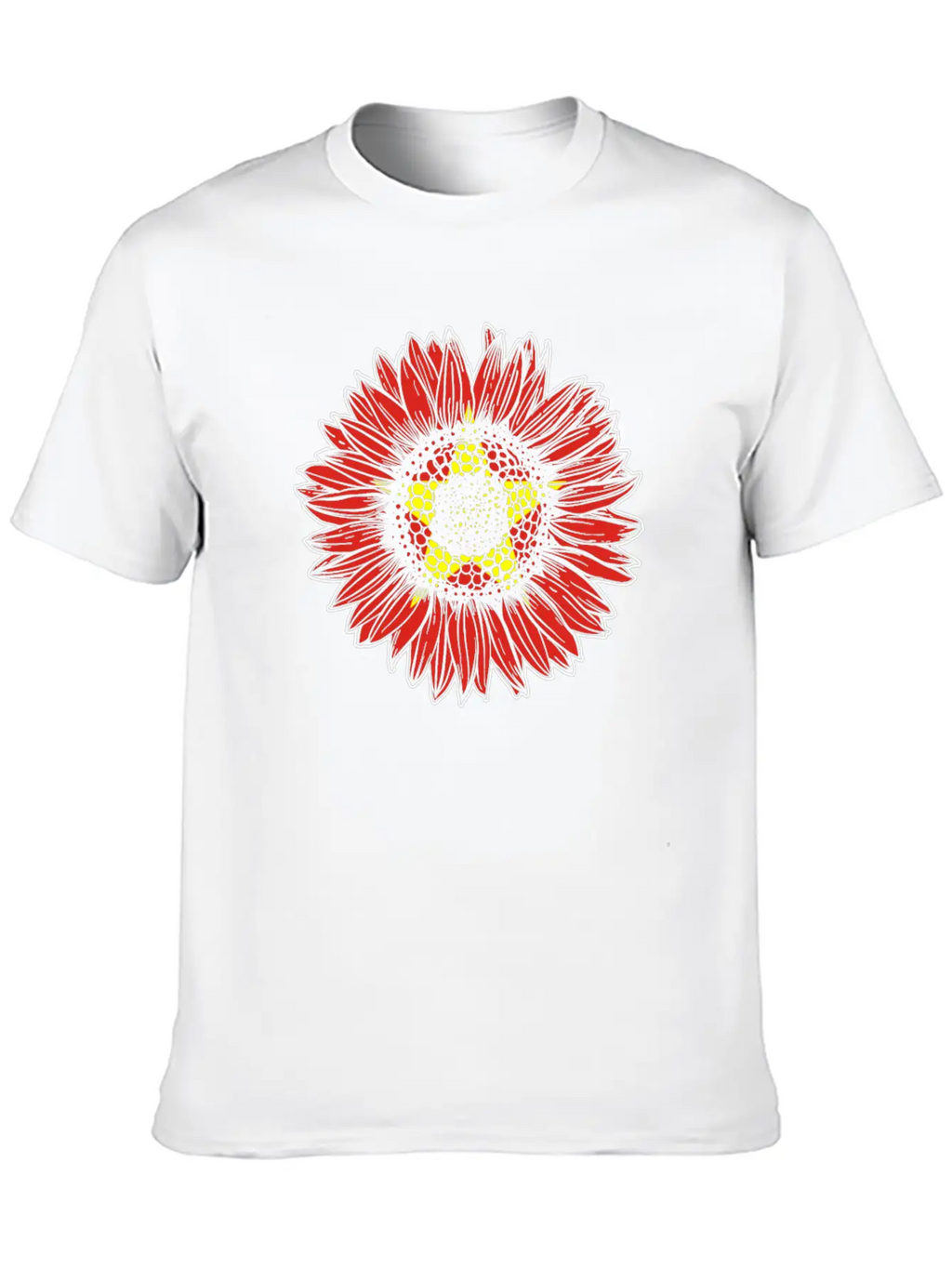 Vietnam Flag Sunflower Casual Graphic T-Shirt – Simple And Comfortable Daily Wear