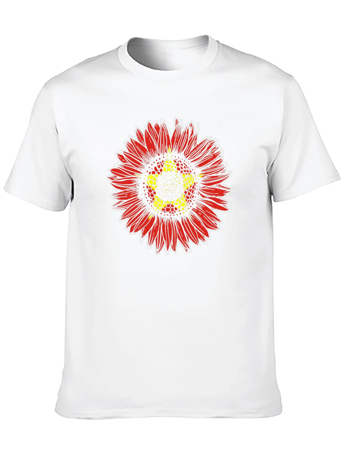 Vietnam Flag Sunflower Casual Graphic T-Shirt – Simple And Comfortable Daily Wear
