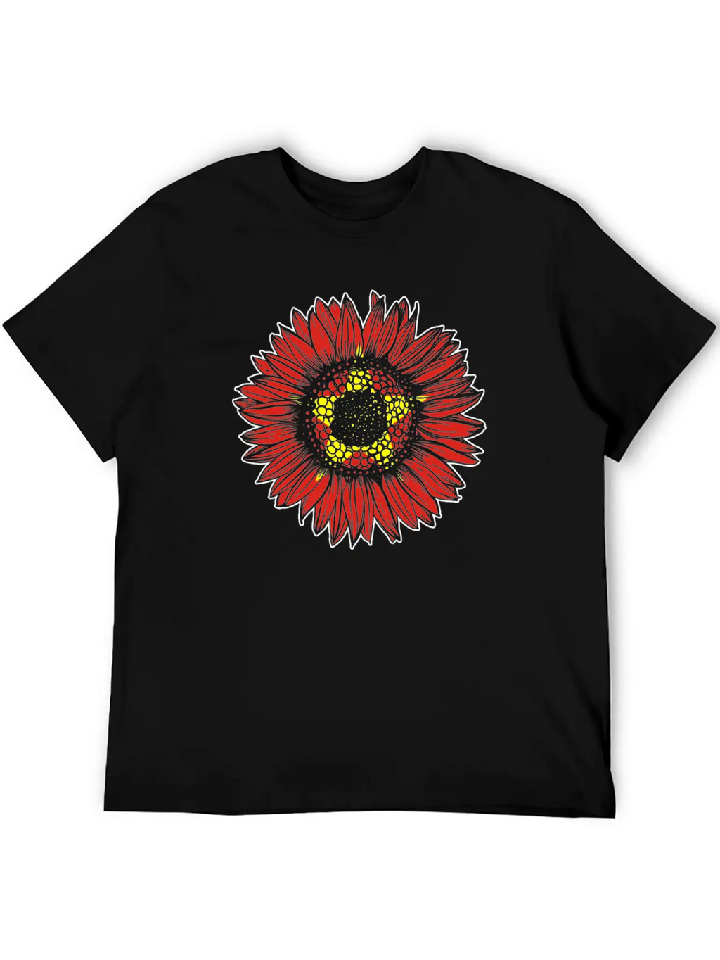 Vietnam Flag Sunflower Casual Graphic T-Shirt – Simple And Comfortable Daily Wear