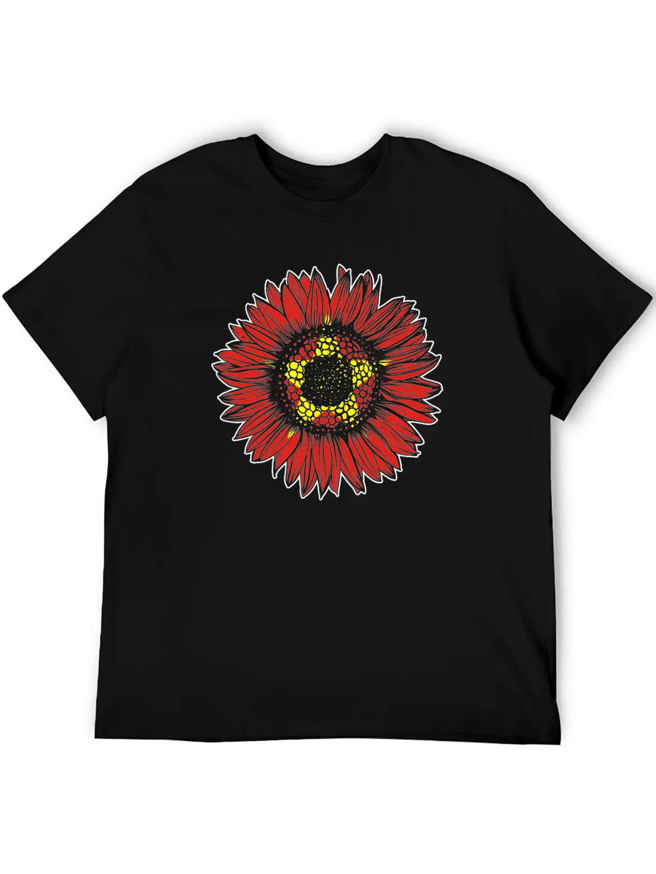 Vietnam Flag Sunflower Casual Graphic T-Shirt – Simple And Comfortable Daily Wear