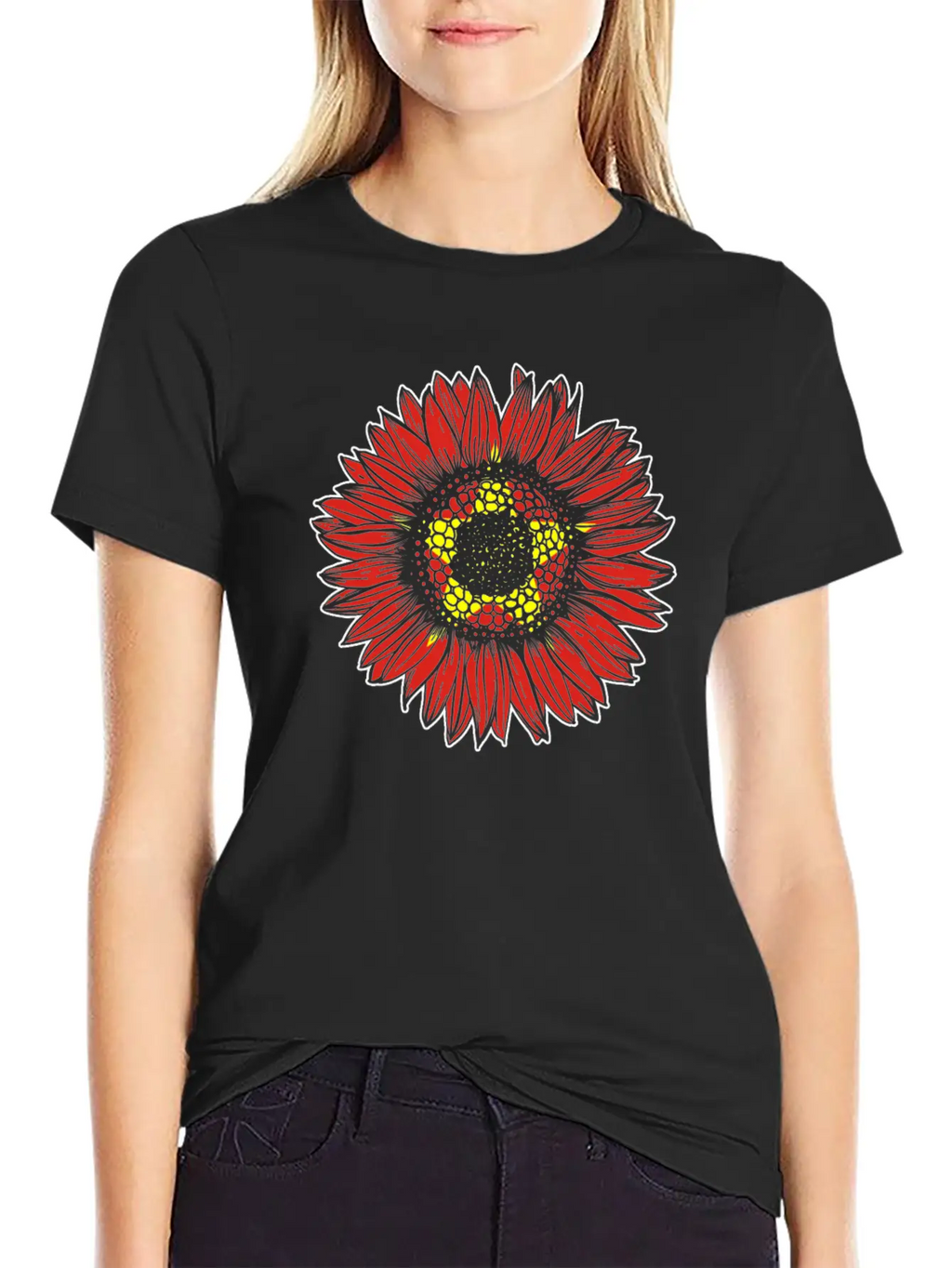 Vietnam Flag Sunflower Casual Graphic T-Shirt – Simple And Comfortable Daily Wear