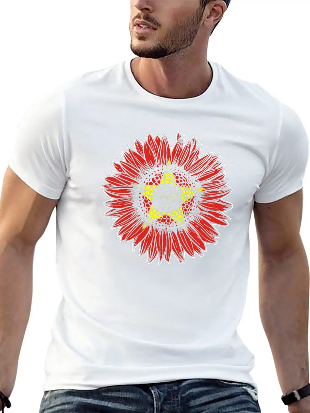 Vietnam Flag Sunflower Casual Graphic T-Shirt – Simple And Comfortable Daily Wear