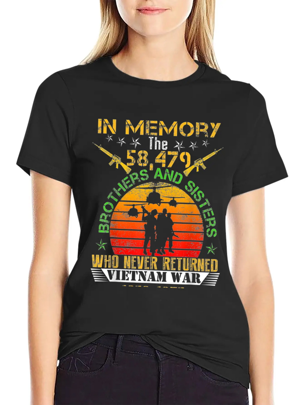 Vietnam Veteran In Memory The War Vietnam Essential Cotton Tee For Daily Outfits – Unisex Style