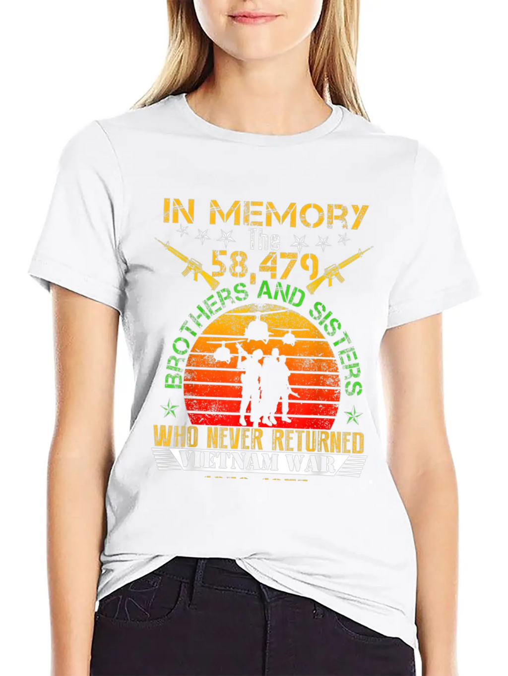 Vietnam Veteran In Memory The War Vietnam Essential Cotton Tee For Daily Outfits – Unisex Style