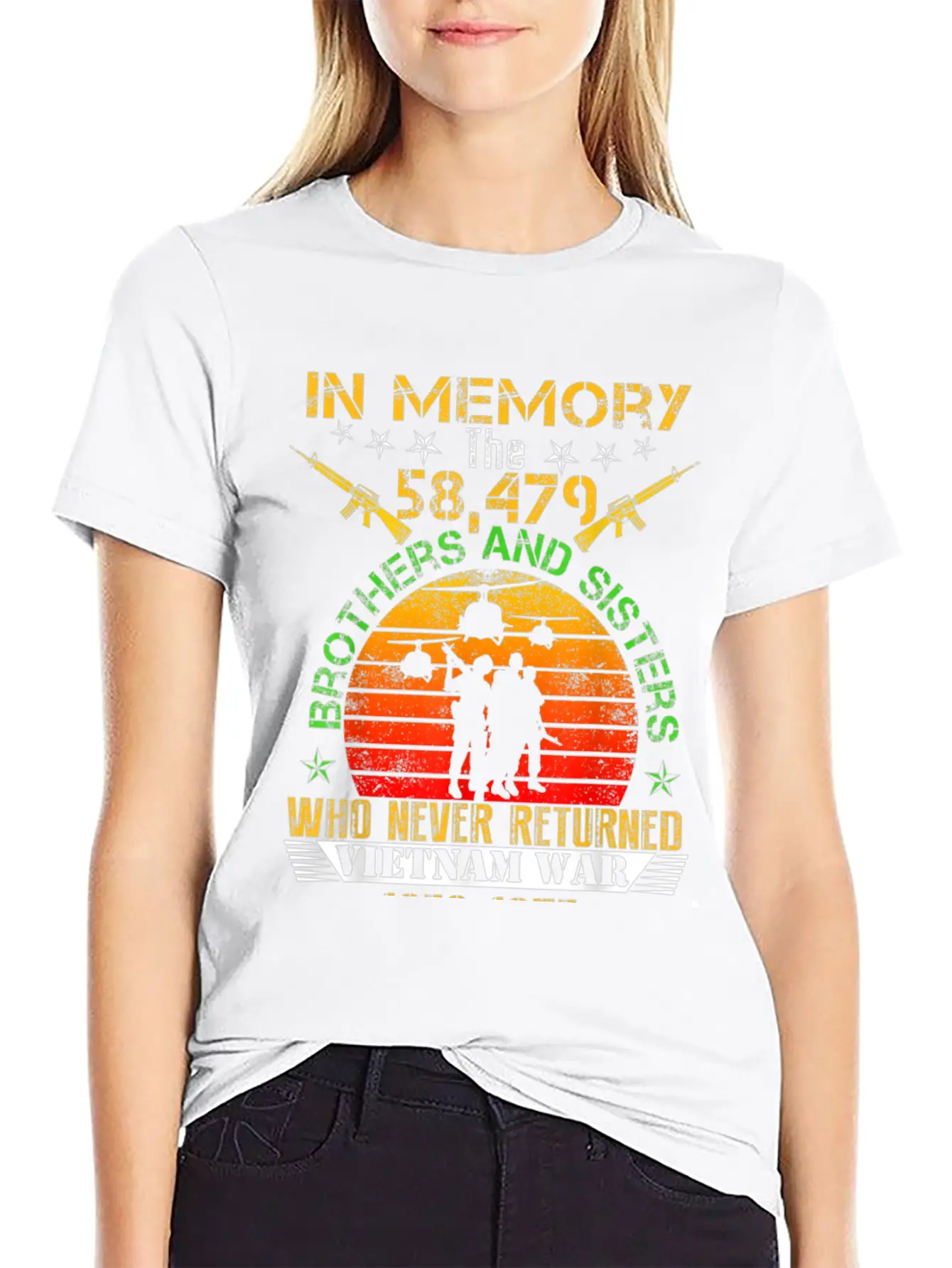 Vietnam Veteran In Memory The War Vietnam Essential Cotton Tee For Daily Outfits – Unisex Style