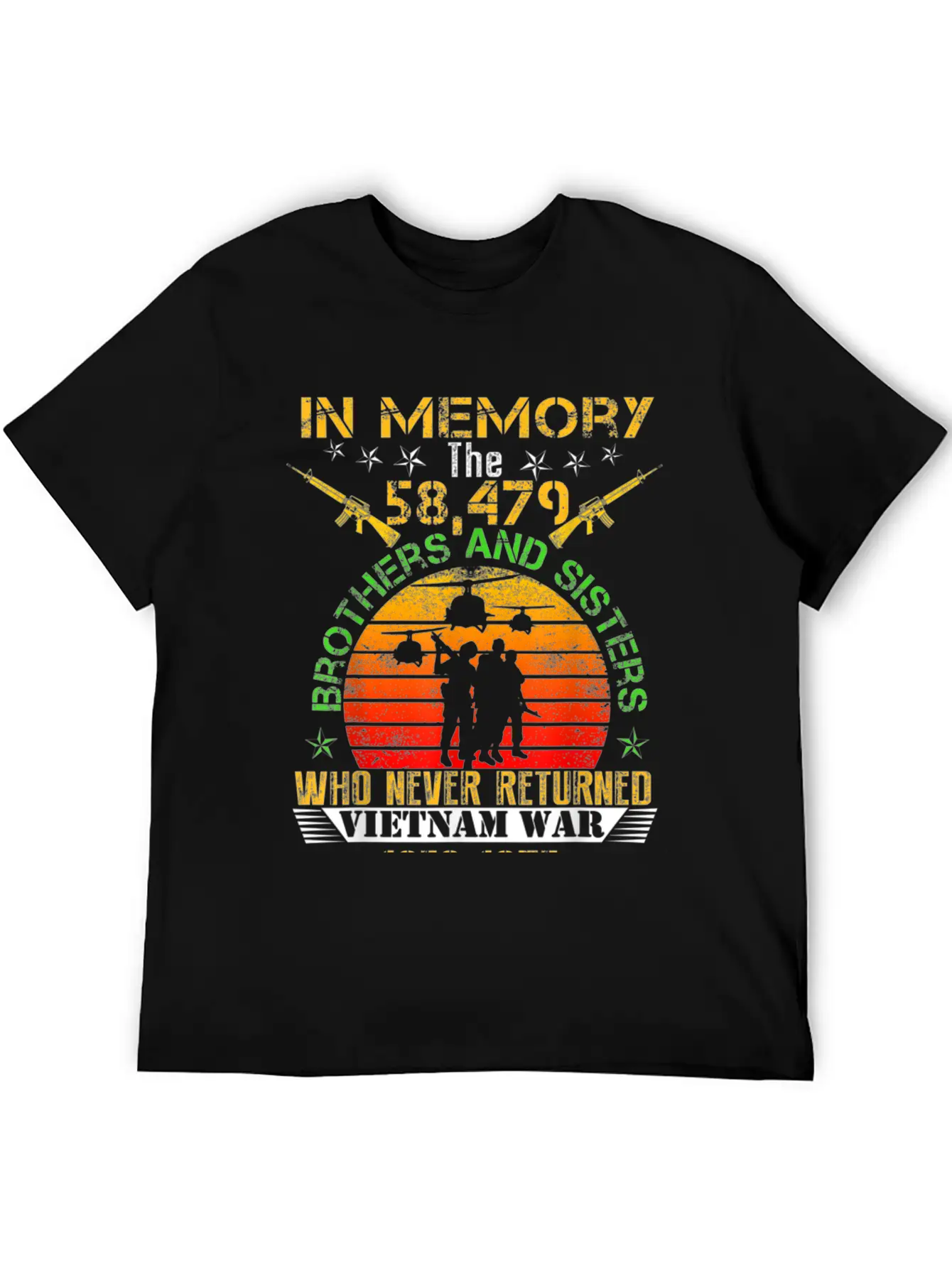 Vietnam Veteran In Memory The War Vietnam Essential Cotton Tee For Daily Outfits – Unisex Style