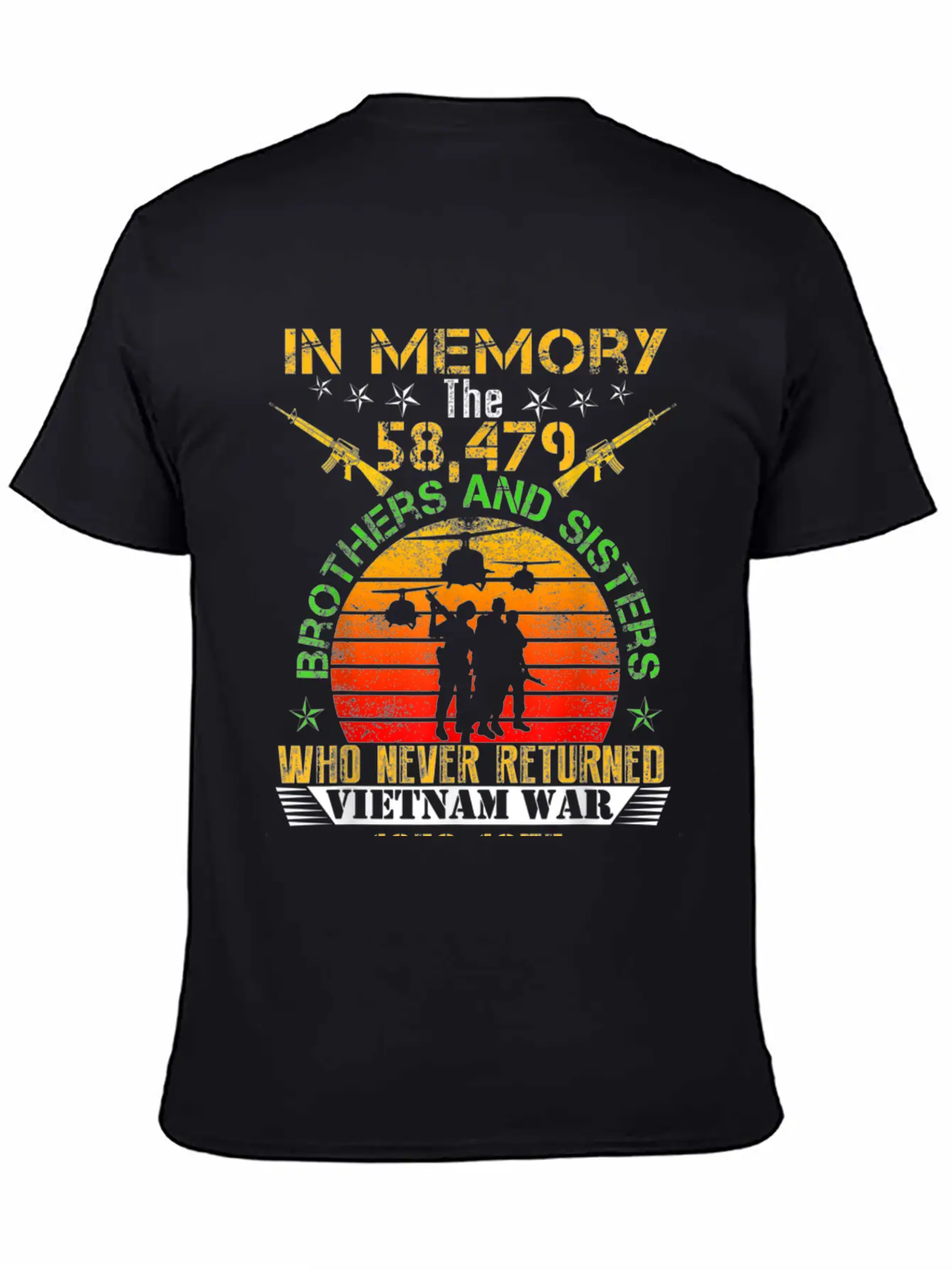 Vietnam Veteran In Memory The War Vietnam Essential Cotton Tee For Daily Outfits – Unisex Style