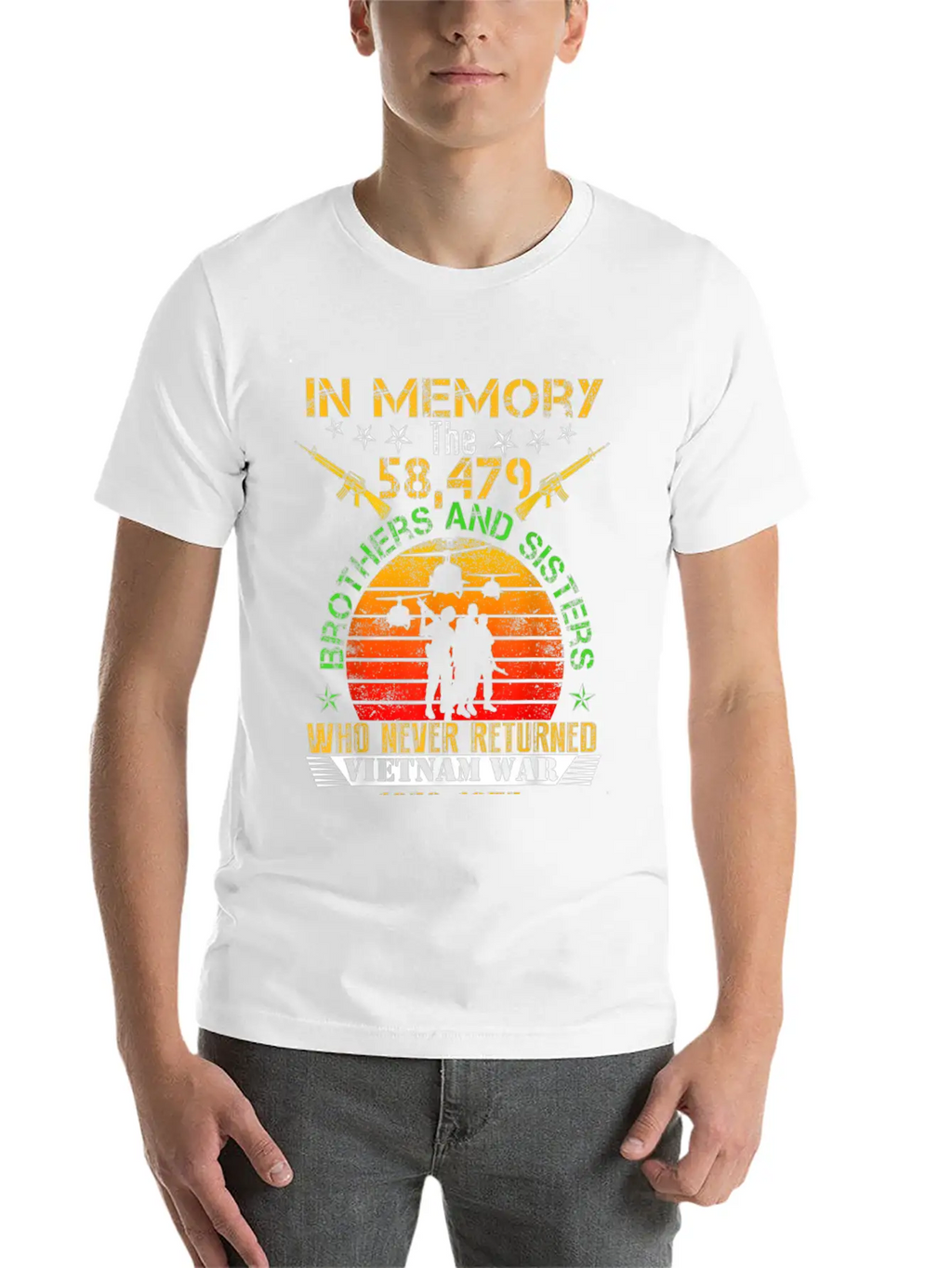 Vietnam Veteran In Memory The War Vietnam Essential Cotton Tee For Daily Outfits – Unisex Style