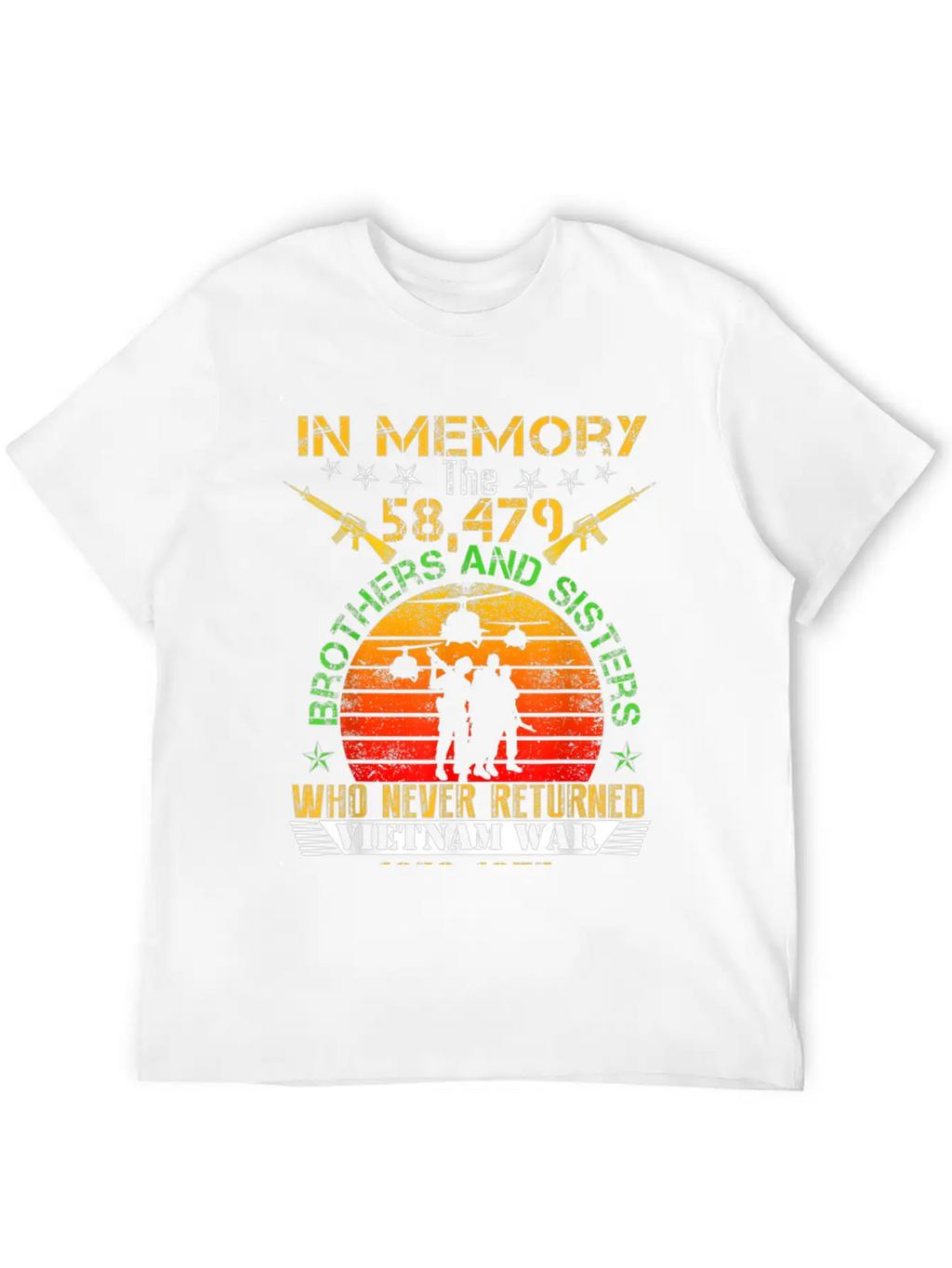 Vietnam Veteran In Memory The War Vietnam Essential Cotton Tee For Daily Outfits – Unisex Style