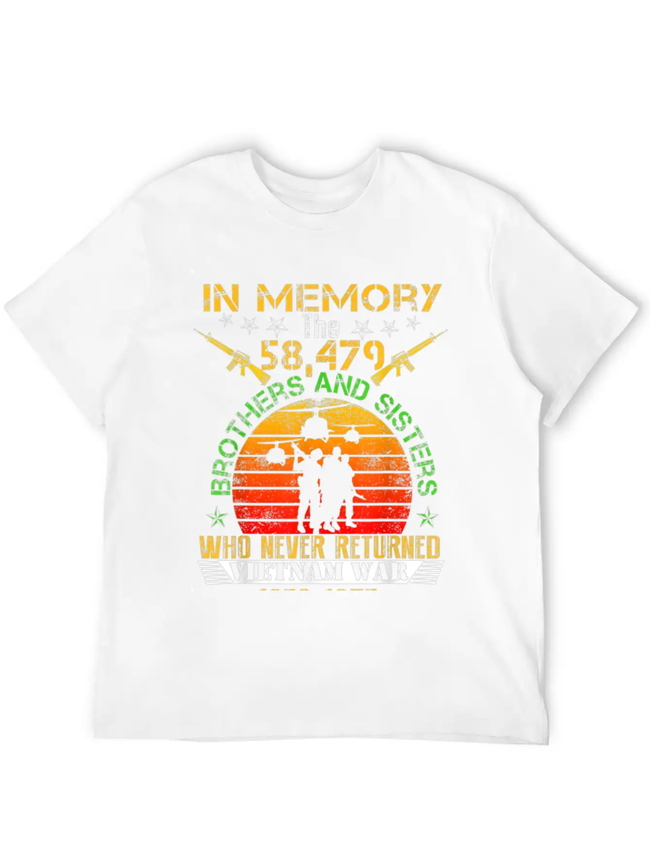 Vietnam Veteran In Memory The War Vietnam Essential Cotton Tee For Daily Outfits – Unisex Style