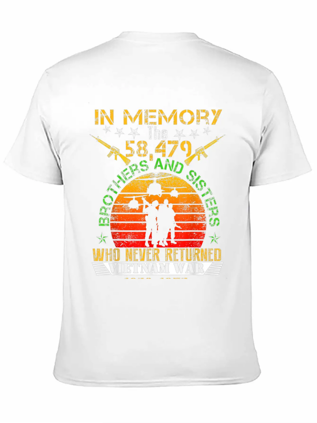 Vietnam Veteran In Memory The War Vietnam Essential Cotton Tee For Daily Outfits – Unisex Style
