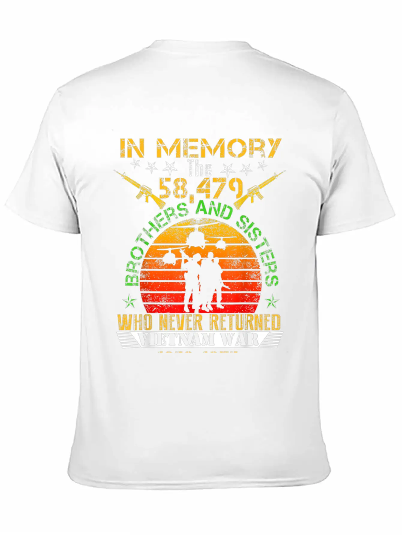 Vietnam Veteran In Memory The War Vietnam Essential Cotton Tee For Daily Outfits – Unisex Style