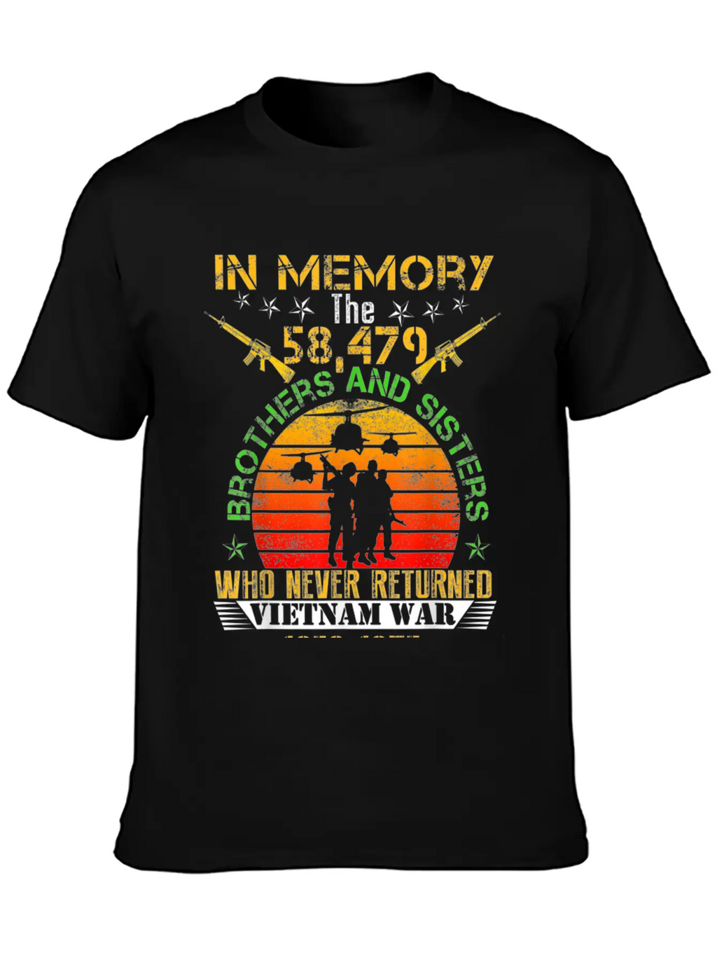 Vietnam Veteran In Memory The War Vietnam Essential Cotton Tee For Daily Outfits – Unisex Style