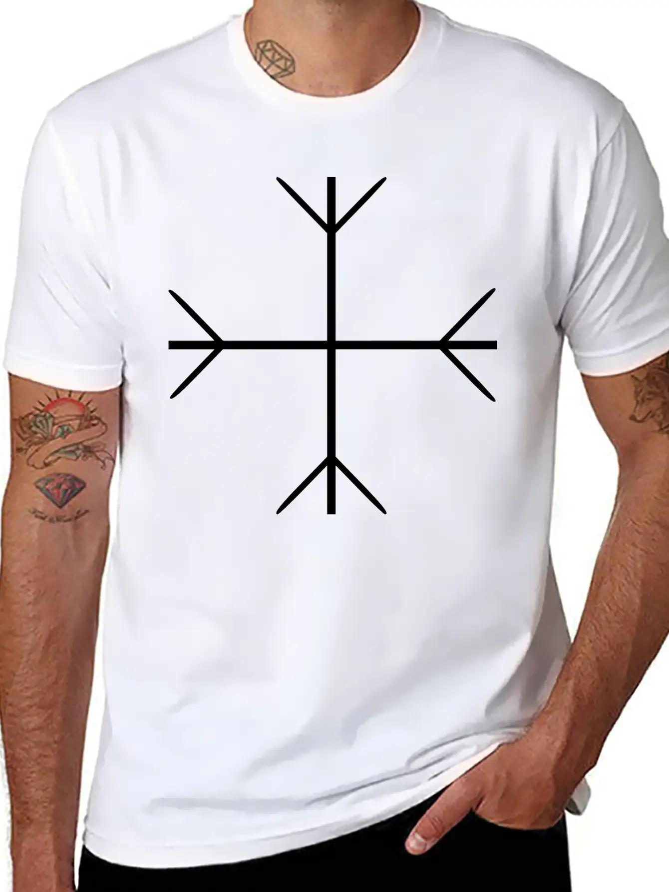Viking Protection Rune Breathable Soft Cotton T-Shirt – Timeless Casual Look