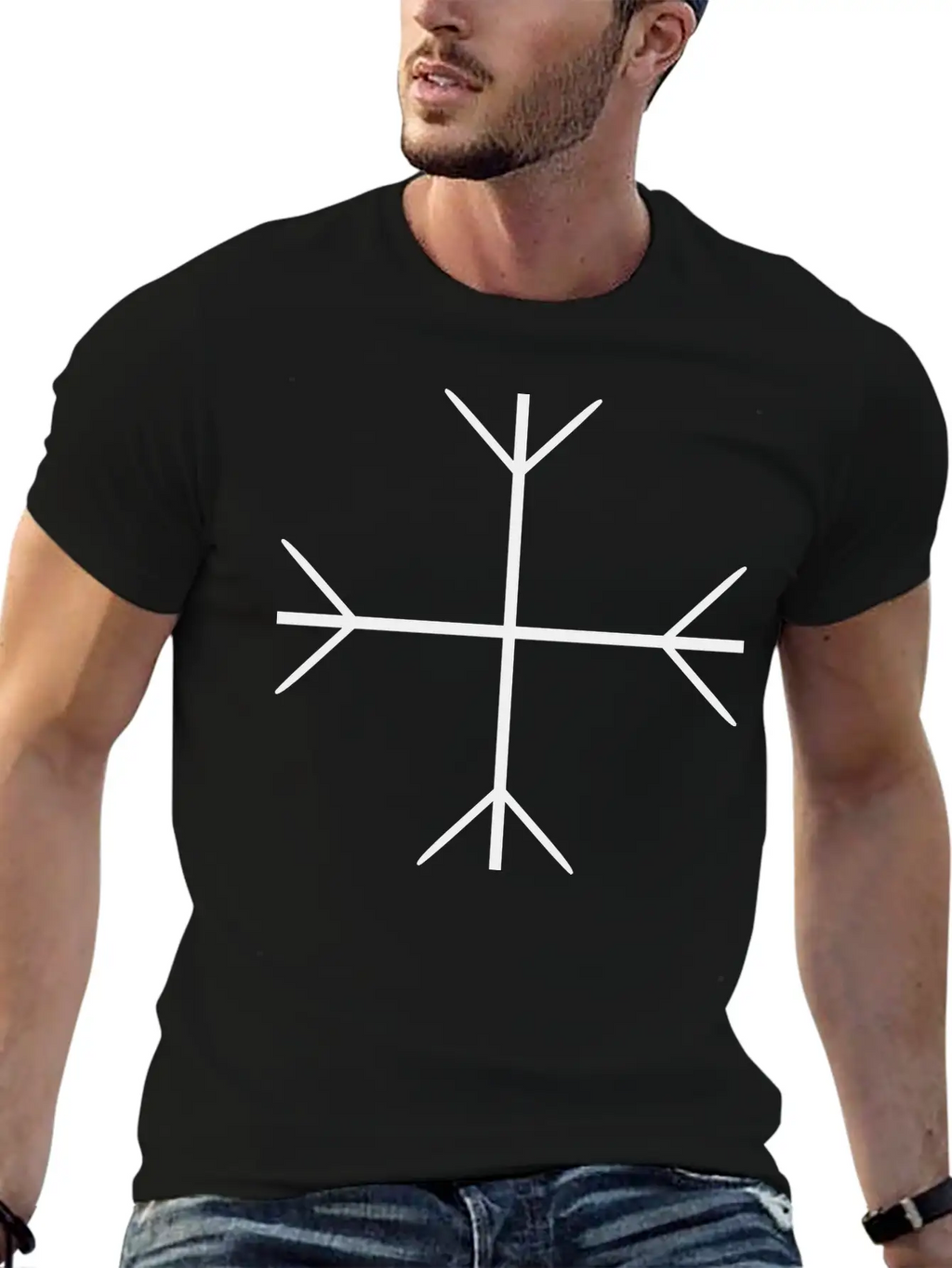 Viking Protection Rune Breathable Soft Cotton T-Shirt – Timeless Casual Look