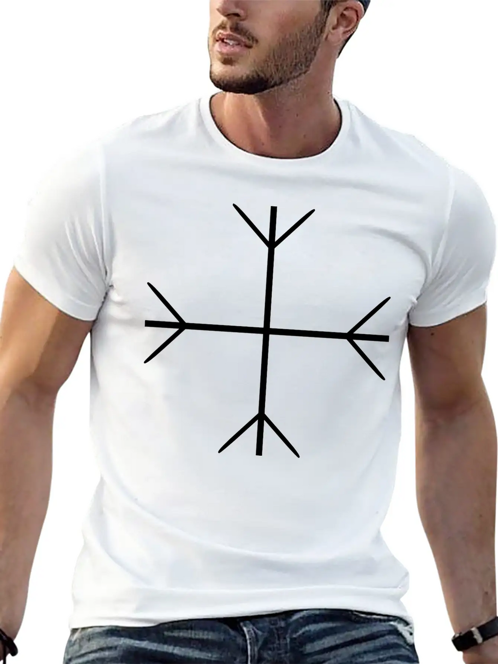 Viking Protection Rune Breathable Soft Cotton T-Shirt – Timeless Casual Look