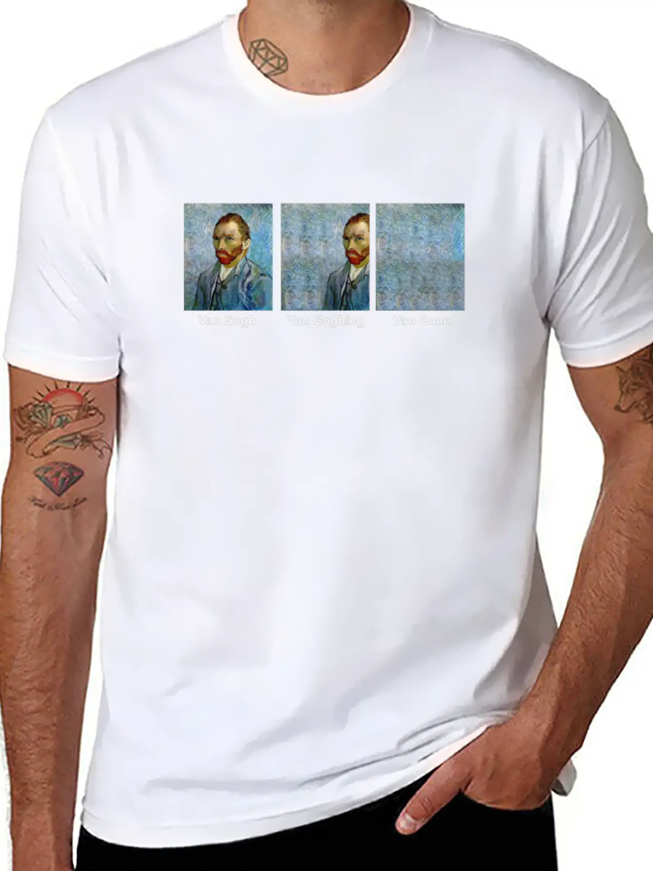 Vincent Van Gogh Essential Cotton Tee For Daily Outfits – Unisex Style