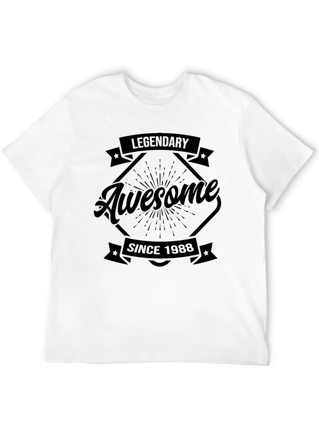 Vintage 1988 Birthday Awesome Retro Vintage Casual Graphic T-Shirt – Simple And Comfortable Daily Wear
