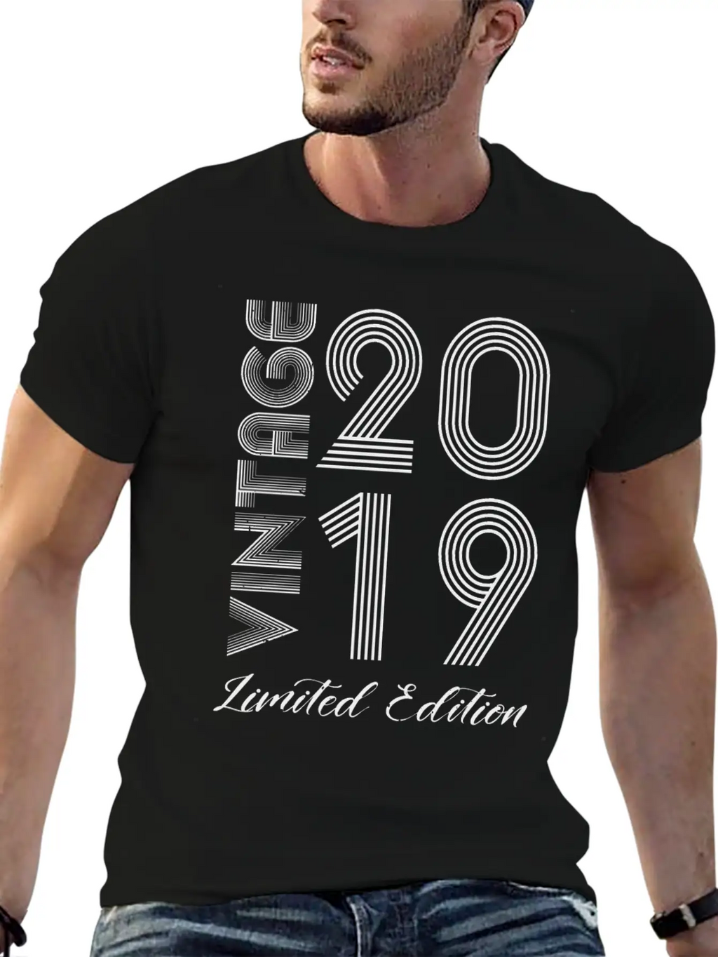 Vintage 2019 Vintage Birthday Retro Vintage Unisex Short Sleeve Soft Cotton T-Shirt – Casual Everyday Wear