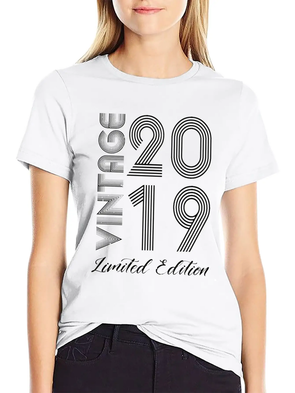 Vintage 2019 Vintage Birthday Retro Vintage Unisex Short Sleeve Soft Cotton T-Shirt – Casual Everyday Wear