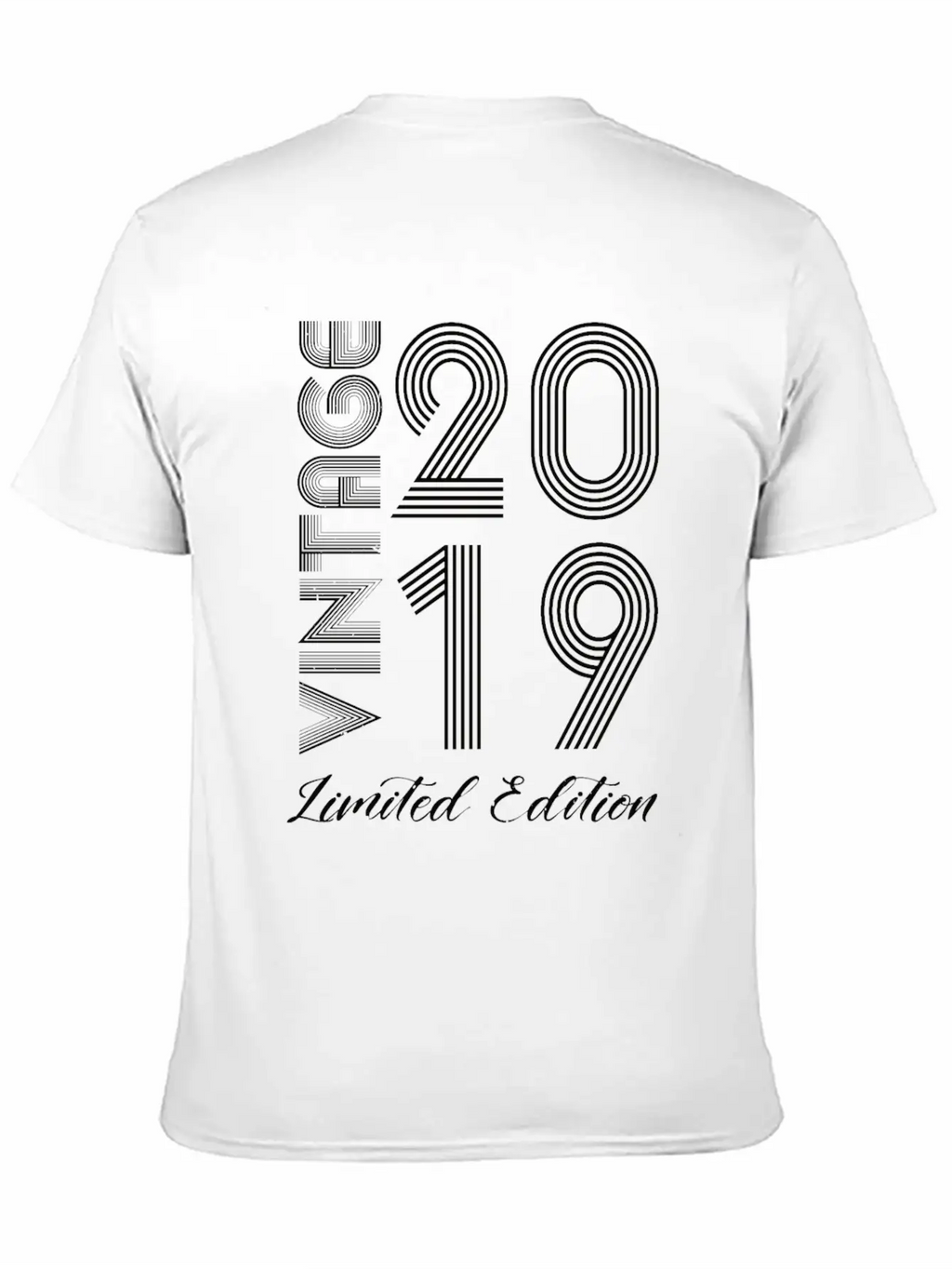 Vintage 2019 Vintage Birthday Retro Vintage Unisex Short Sleeve Soft Cotton T-Shirt – Casual Everyday Wear