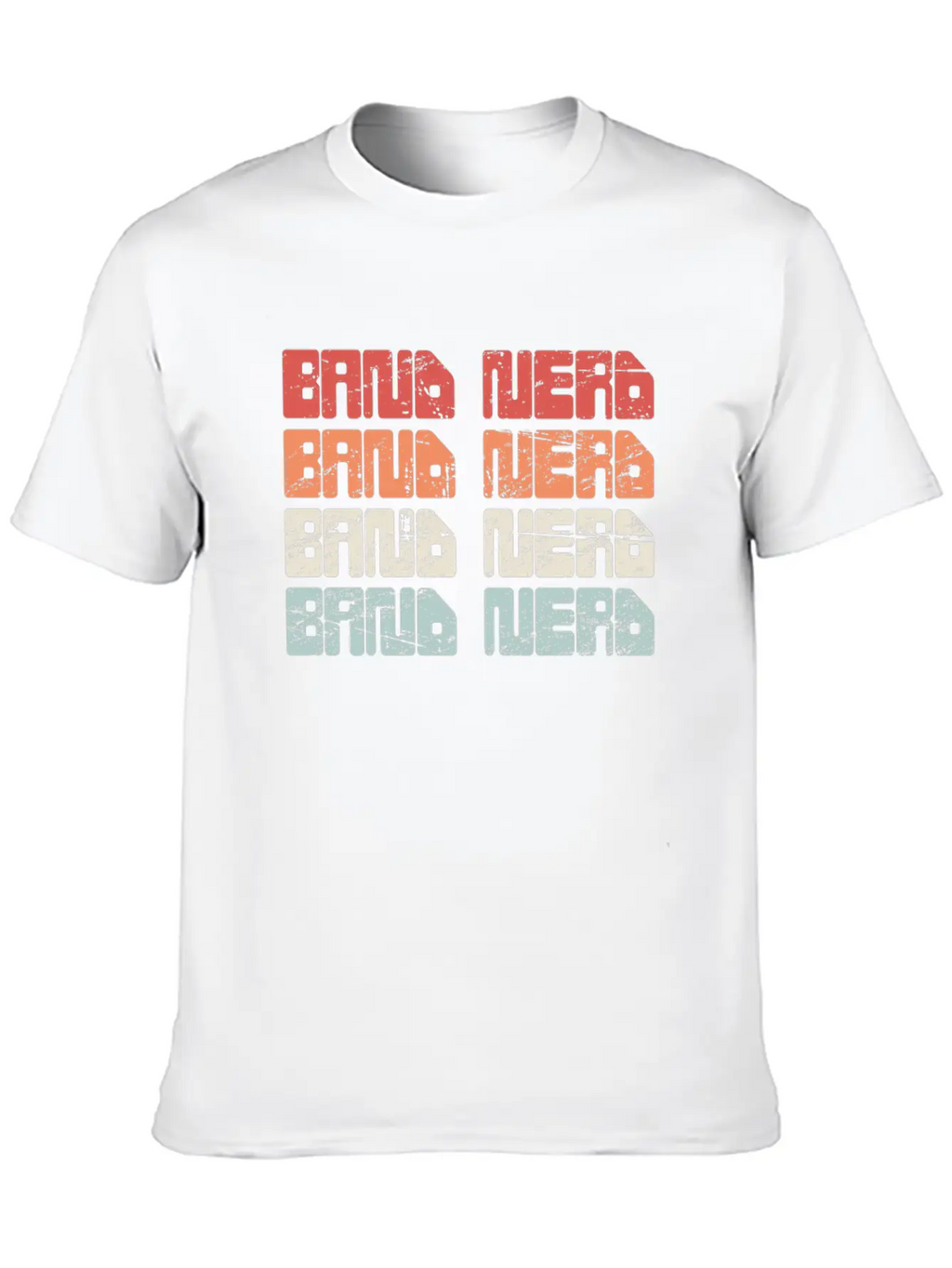 Vintage 70s BAND NERD Text | Marching Band Unisex Casual T-Shirt – Clean Design For Daily Comfort