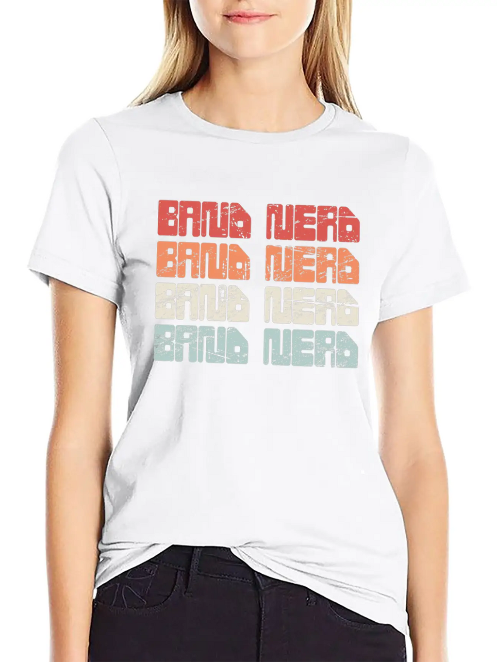 Vintage 70s BAND NERD Text | Marching Band Unisex Casual T-Shirt – Clean Design For Daily Comfort