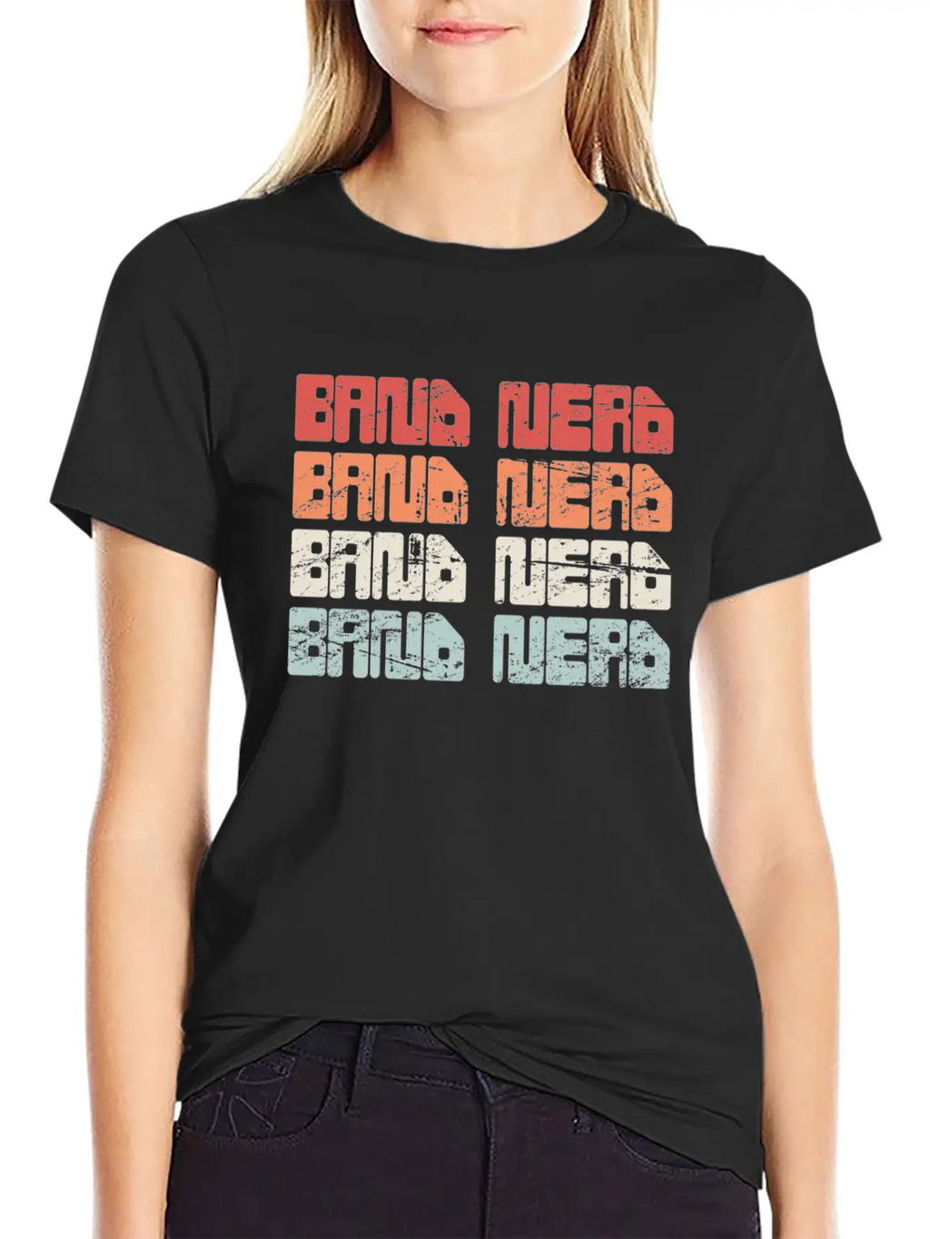 Vintage 70s BAND NERD Text | Marching Band Unisex Casual T-Shirt – Clean Design For Daily Comfort