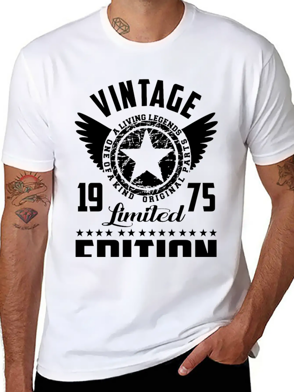 VINTAGE 75 A.png Unisex Short Sleeve Soft Cotton T-Shirt – Casual Everyday Wear