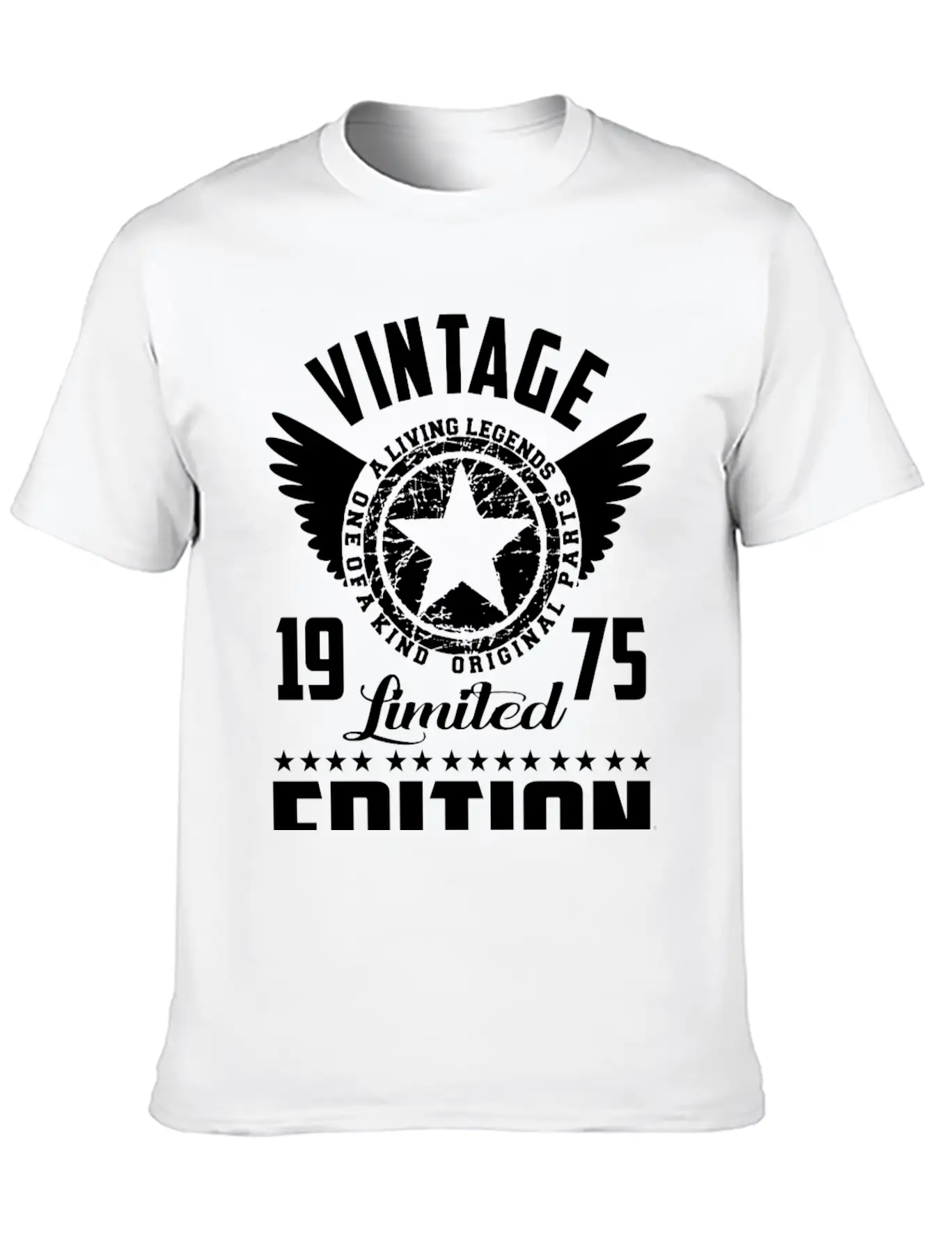 VINTAGE 75 A.png Unisex Short Sleeve Soft Cotton T-Shirt – Casual Everyday Wear