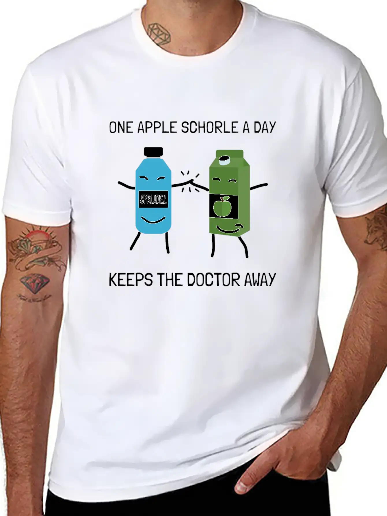 Vintage Apple Juice Fruitarian Vegan Nutrition Unisex Casual T-Shirt – Clean Design For Daily Comfort