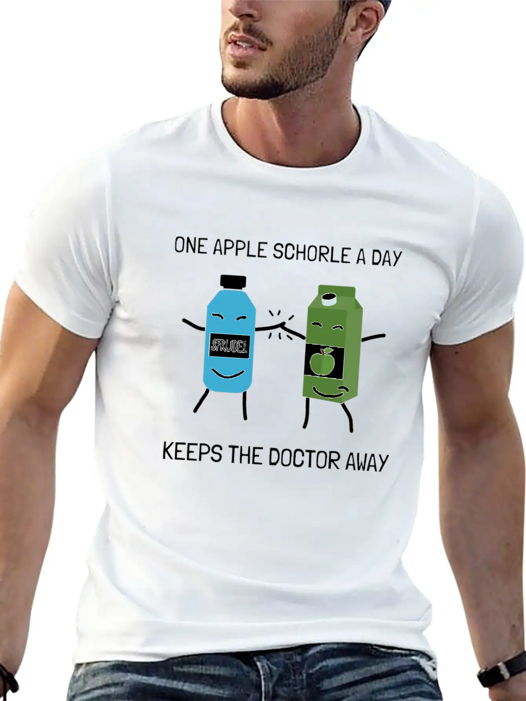 Vintage Apple Juice Fruitarian Vegan Nutrition Unisex Casual T-Shirt – Clean Design For Daily Comfort