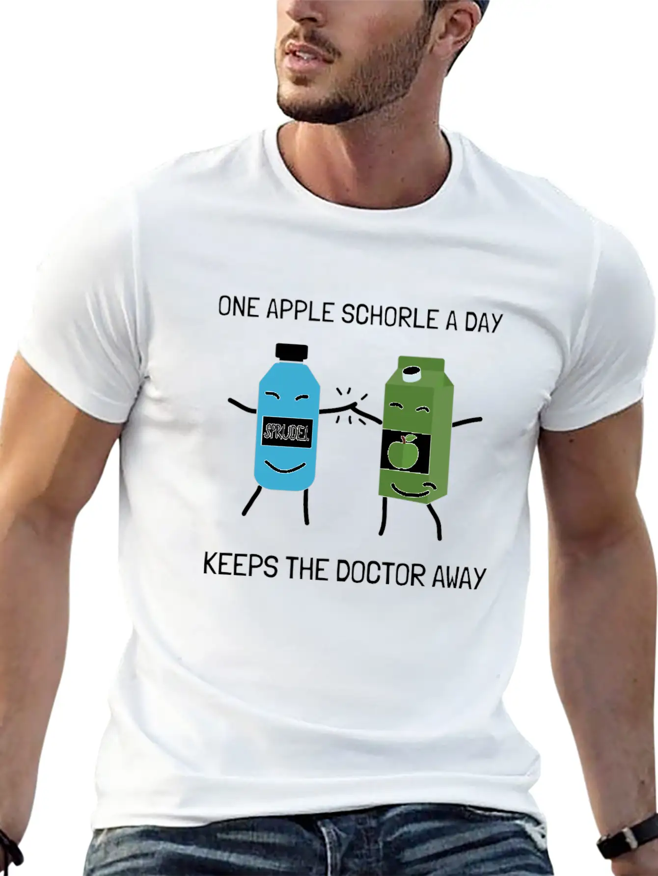 Vintage Apple Juice Fruitarian Vegan Nutrition Unisex Casual T-Shirt – Clean Design For Daily Comfort