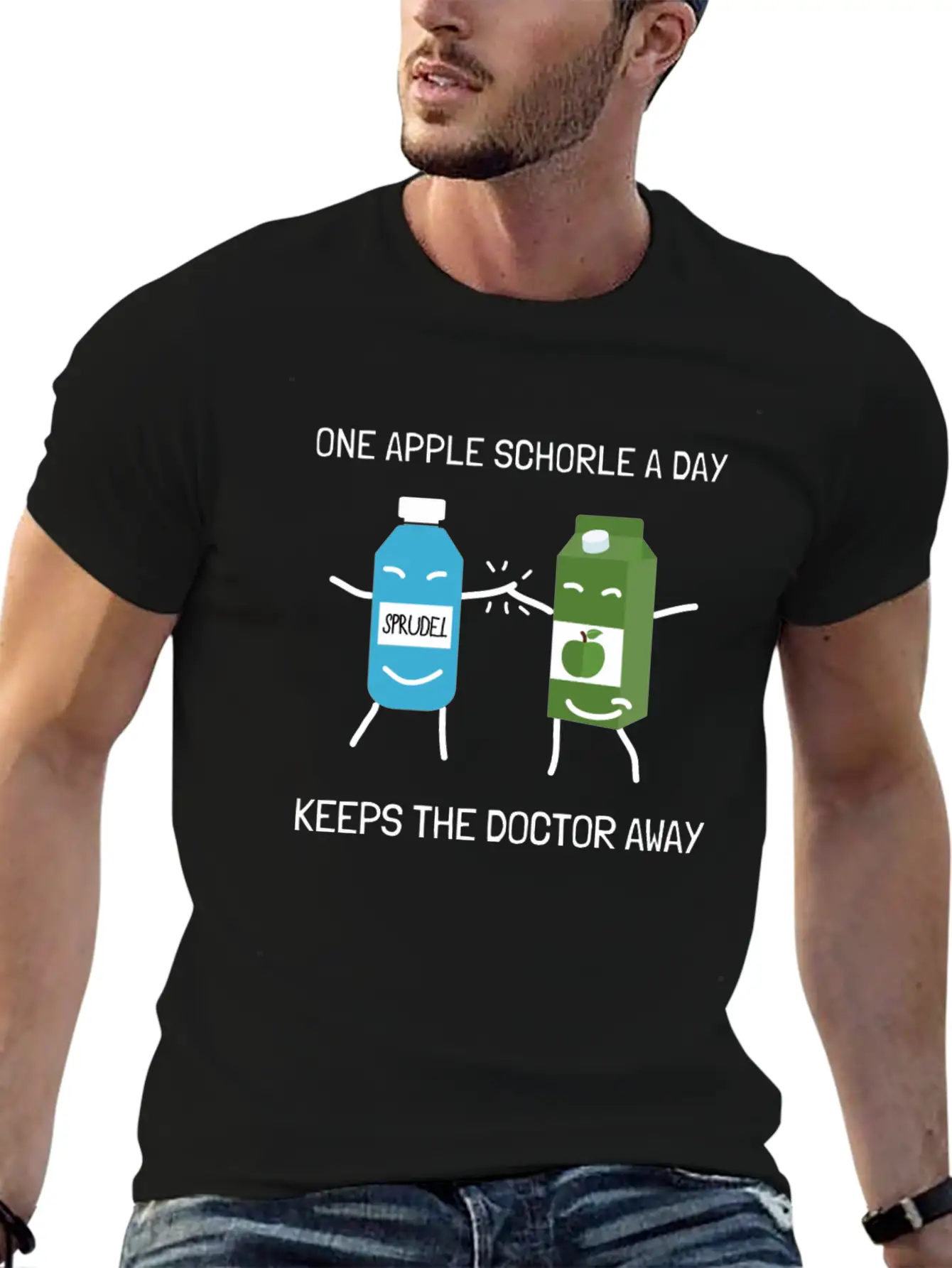 Vintage Apple Juice Fruitarian Vegan Nutrition Unisex Casual T-Shirt – Clean Design For Daily Comfort