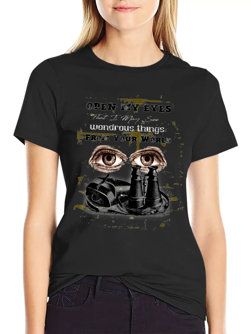 Vintage Binoculars Unisex Casual T-Shirt – Clean Design For Daily Comfort