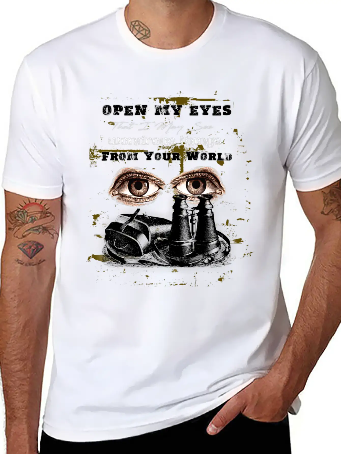 Vintage Binoculars Unisex Casual T-Shirt – Clean Design For Daily Comfort