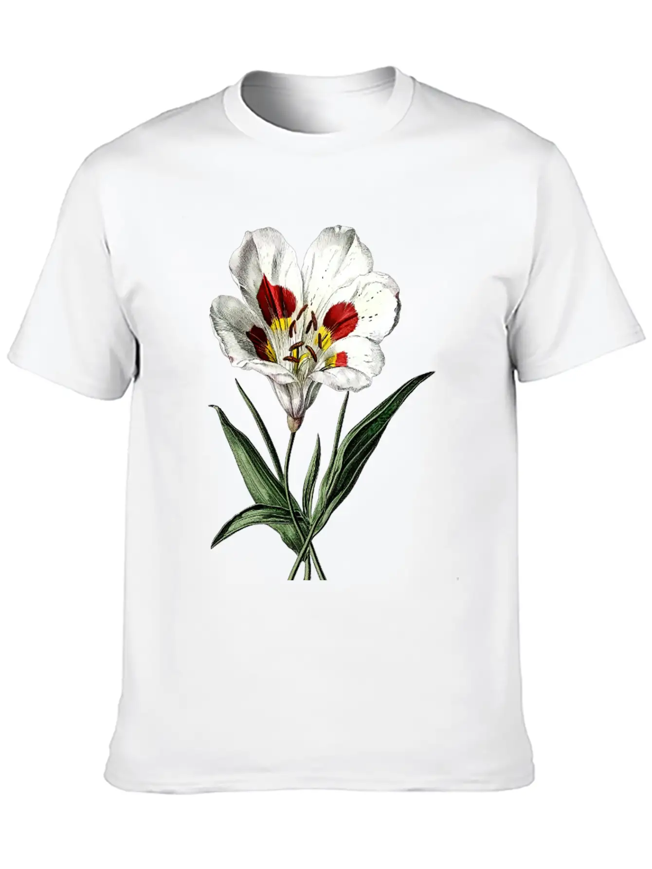 Vintage Butterfly Mariposa Lily Illustration Unisex Casual T-Shirt – Clean Design For Daily Comfort