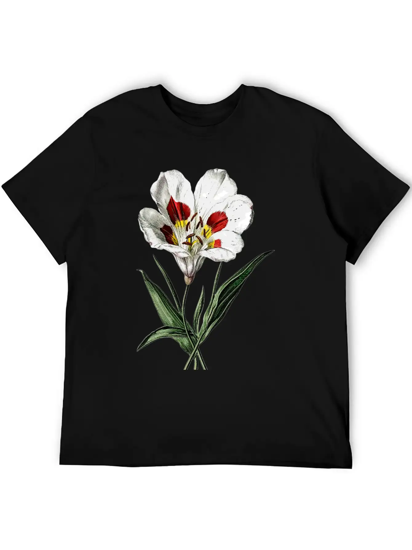 Vintage Butterfly Mariposa Lily Illustration Unisex Casual T-Shirt – Clean Design For Daily Comfort