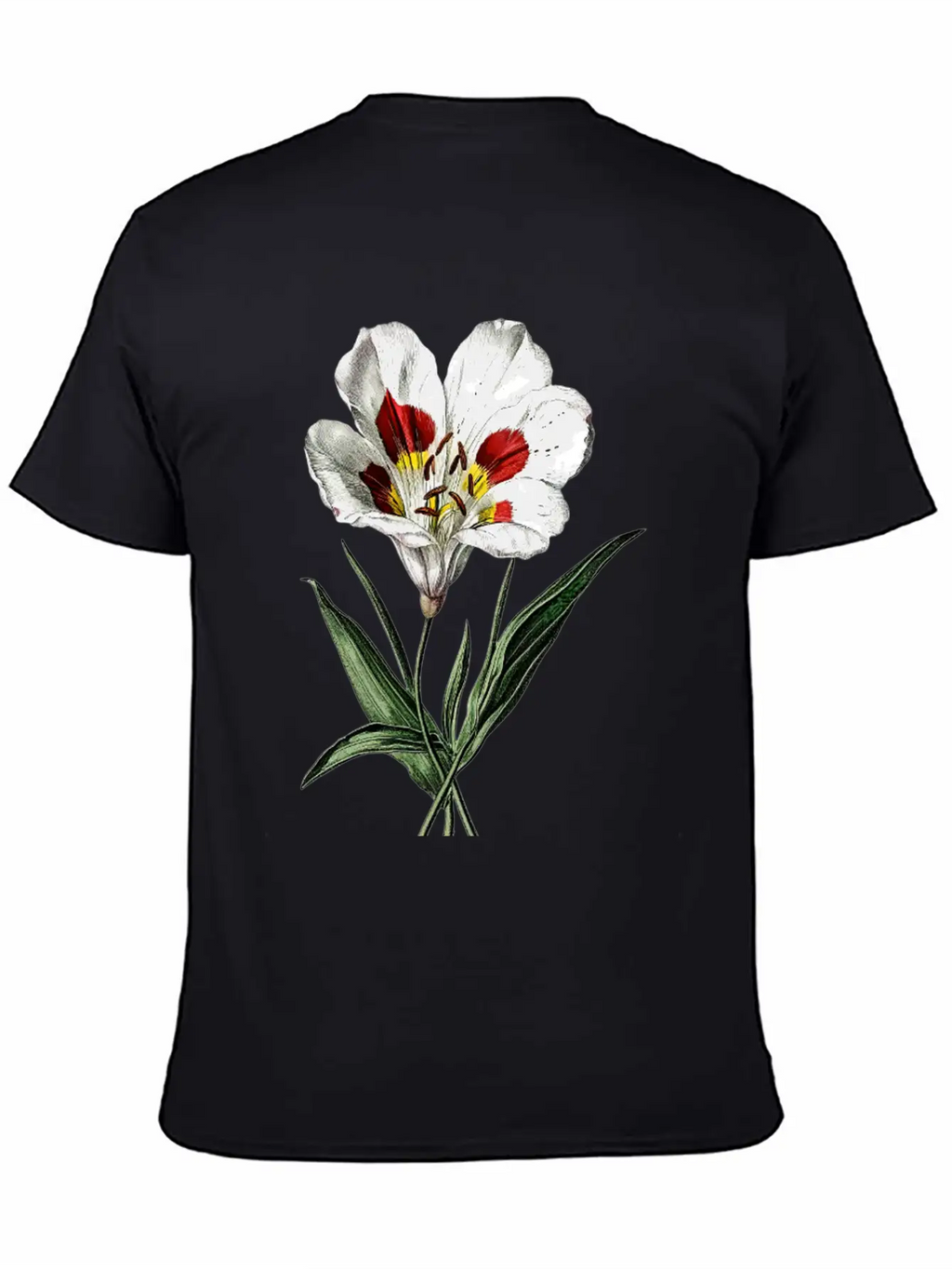 Vintage Butterfly Mariposa Lily Illustration Unisex Casual T-Shirt – Clean Design For Daily Comfort