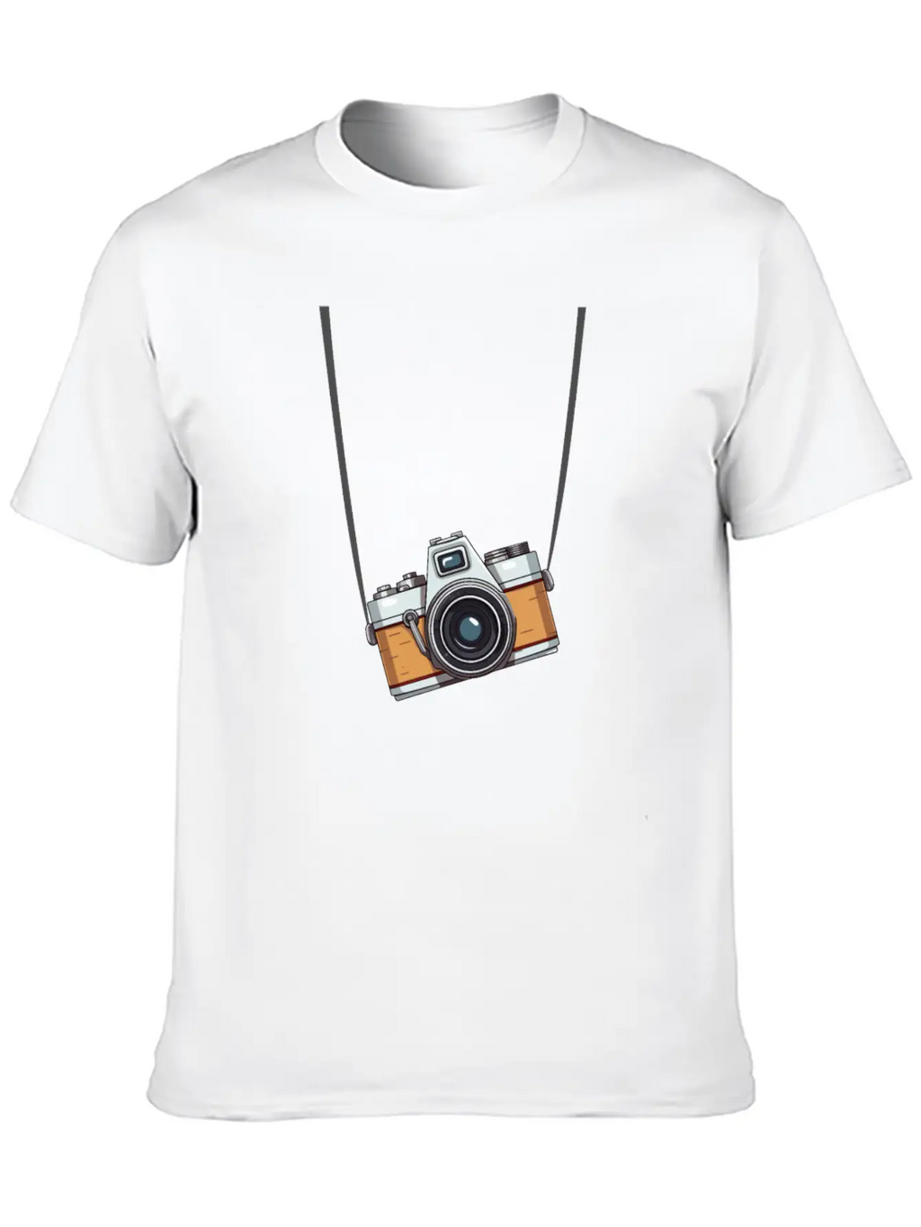 Vintage Camera Photography Essential Cotton Tee For Daily Outfits – Unisex Style